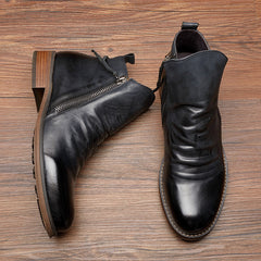 Crimto - Casual Leather Boots